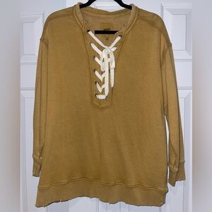 Aerie Oversized Distressed Sweatshirt